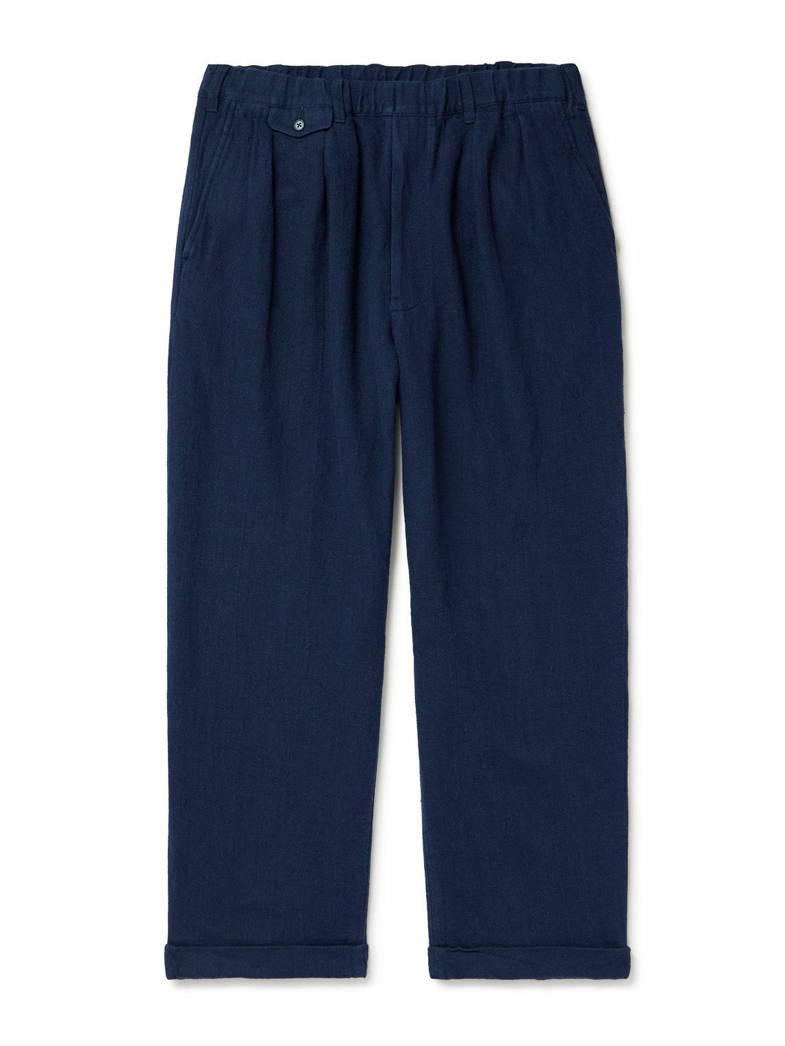 Beams Plus Men's 2 Pleat Corduroy Pant in Dark Brown Beams Plus