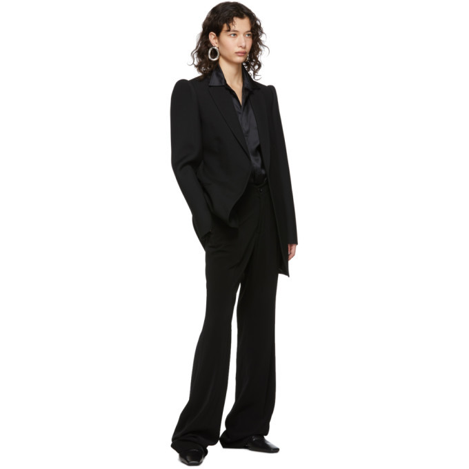 Balenciaga Black Suspended Shoulder Blazer Balenciaga