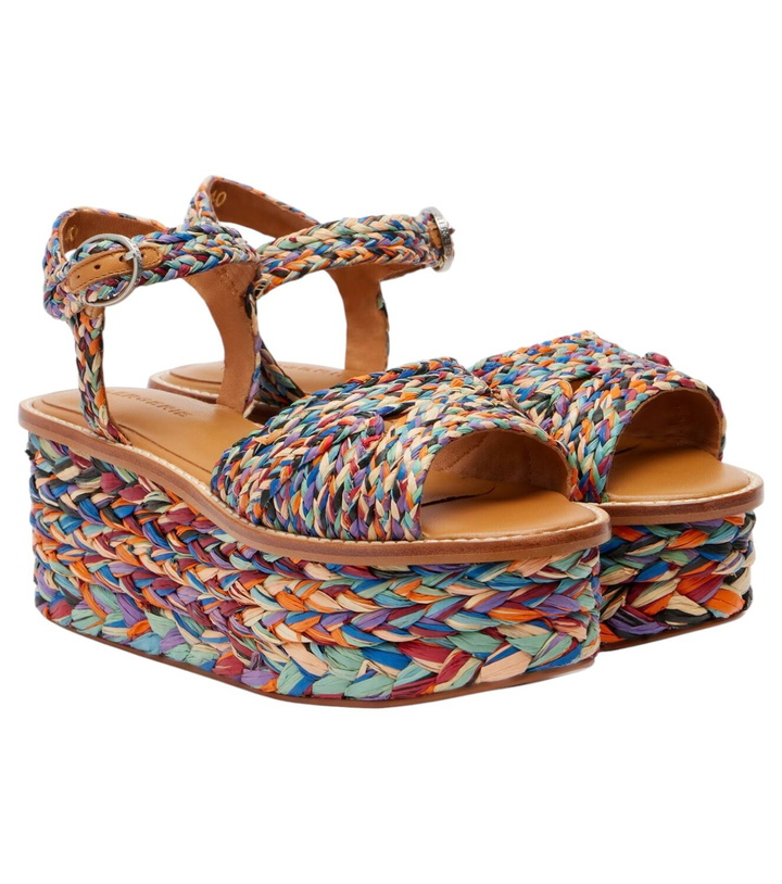Photo: Clergerie Arty raffia platform sandals