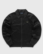Fred Perry Tape Detail Collared Track Jacket Black Track Jackets