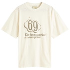 Aries Men's Destroyed 69 T-Shirt in Ecru