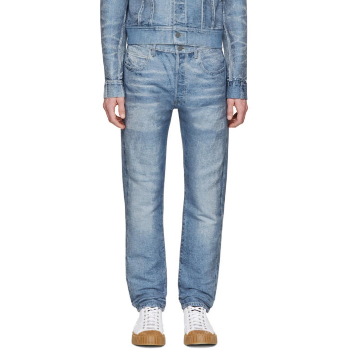 Photo: Calvin Klein Collection Blue Distressed Jeans