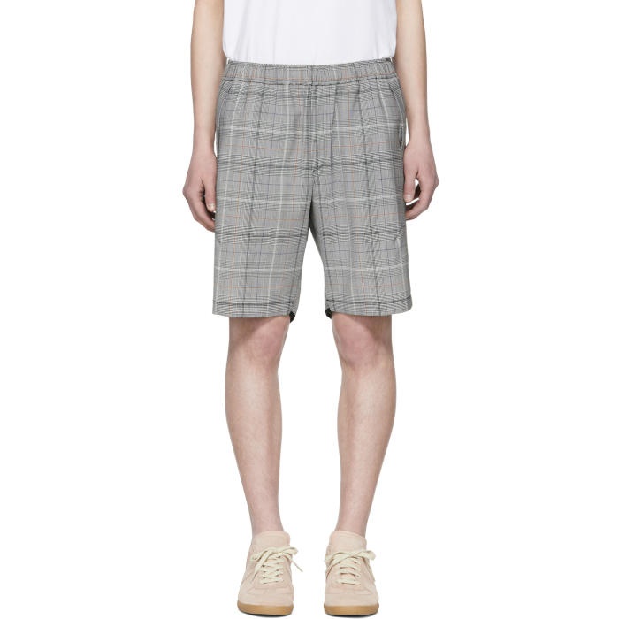 Photo: Tim Coppens Grey Wool Check Staple Shorts
