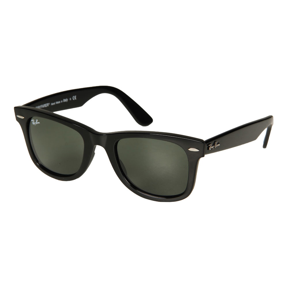 Wayfarer Sunglasses - Black / Green