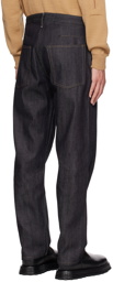Jil Sander Navy Five-Pocket Jeans