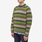 Kenzo Paris Men's Kenzo Rue Vivienne Crew Knit in Green