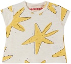 nadadelazos Baby White Sea Stars T-Shirt