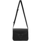 Maison Margiela Black Leather Stitch Messenger Bag