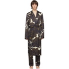 Dries Van Noten Off-White and Black Charles Robe