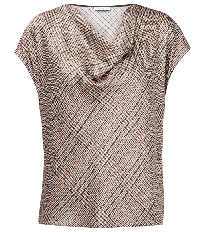 Photo: Vince Houndstooth silk top