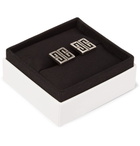 Givenchy - Logo Burnished Silver-Tone Cufflinks - Men - Silver