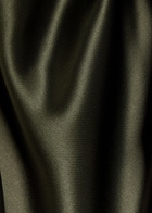 Nanushka Colson Draped Satin top Dark Green