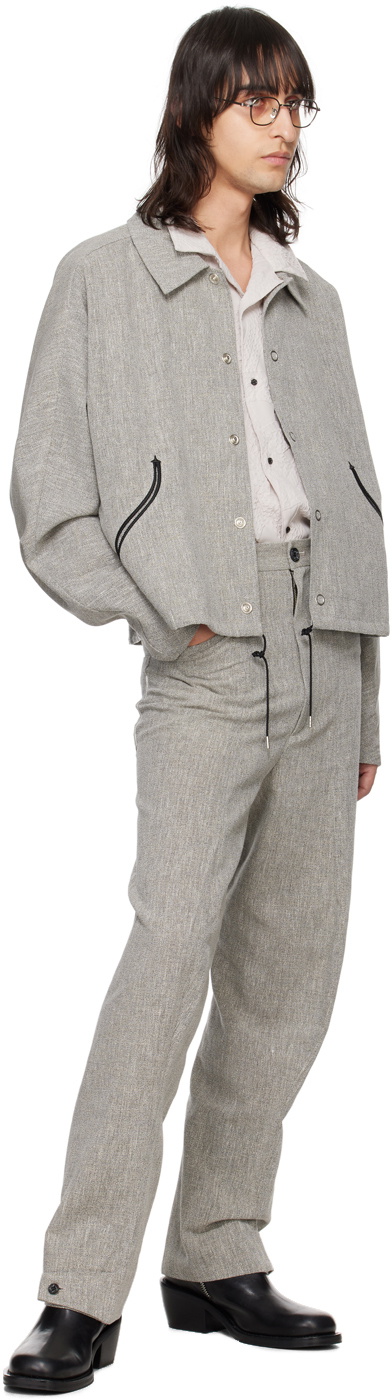 KOZABURO Off-White Button Shirt
