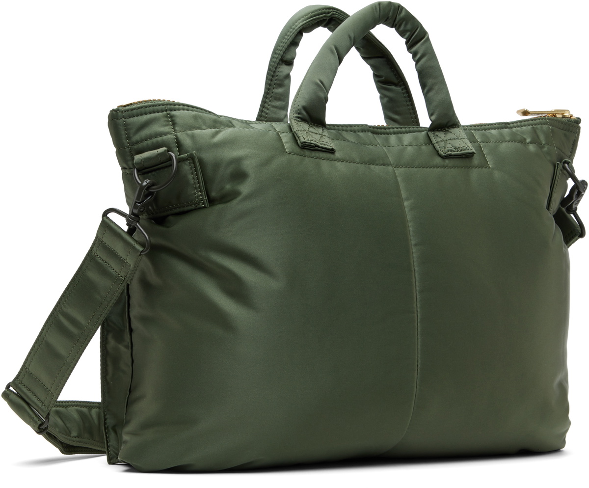 PORTER - Yoshida & Co Khaki Tanker Short Helmet Briefcase