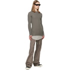Rick Owens Gray Tower Dietrich Drawstring Trousers