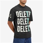 The Trilogy Tapes Men's Delete! T-Shirt in Black