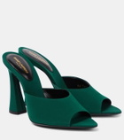 Saint Laurent Suite 105 crêpe de chine mules