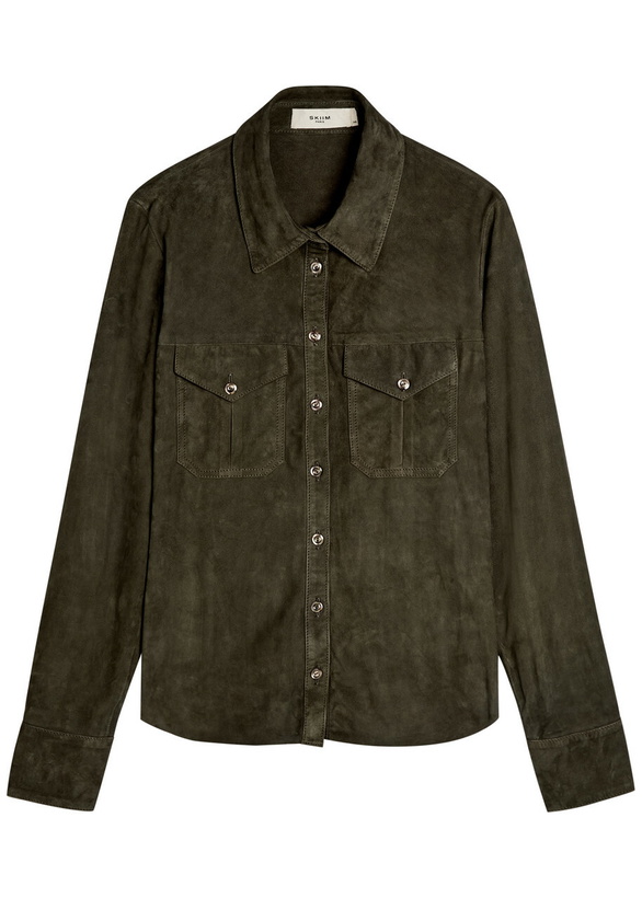 Photo: Skiim Caroline Suede Jacket Khaki