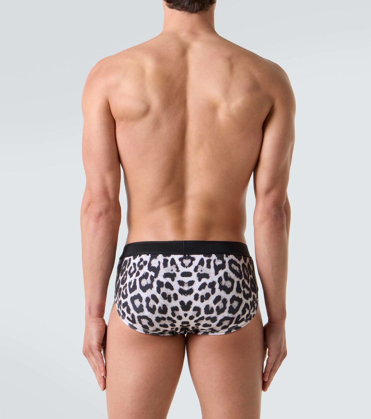 Tom Ford Leopard-print cotton-blend briefs