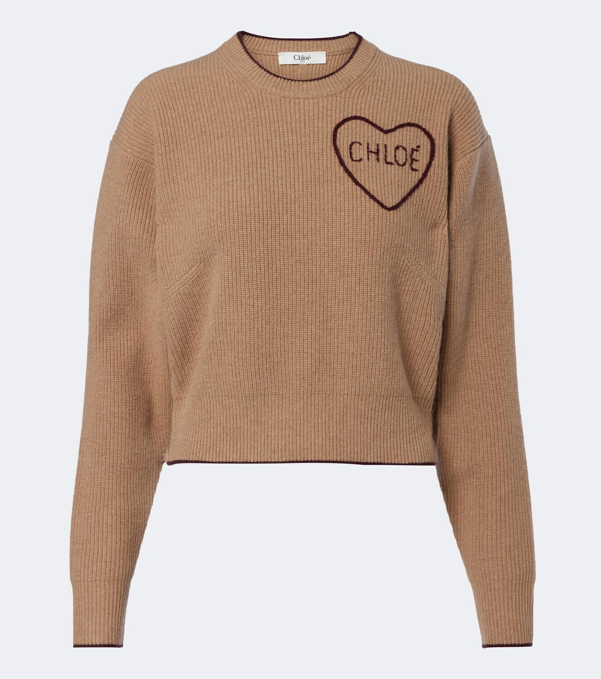 Chloé Logo wool and cashmere sweater