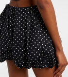 Faithfull Lucia polka-dot linen shorts