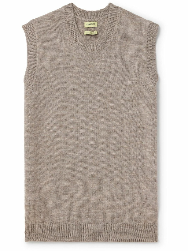 Photo: De Bonne Facture - Wool and Alpaca-Blend Sweater Vest - Neutrals