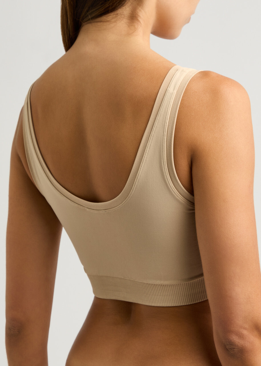 Hanro Touch Feeling Padded bra top Beige