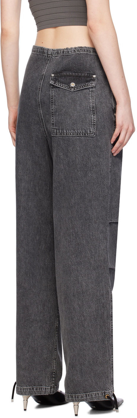 Dion Lee Black Parachute Jeans