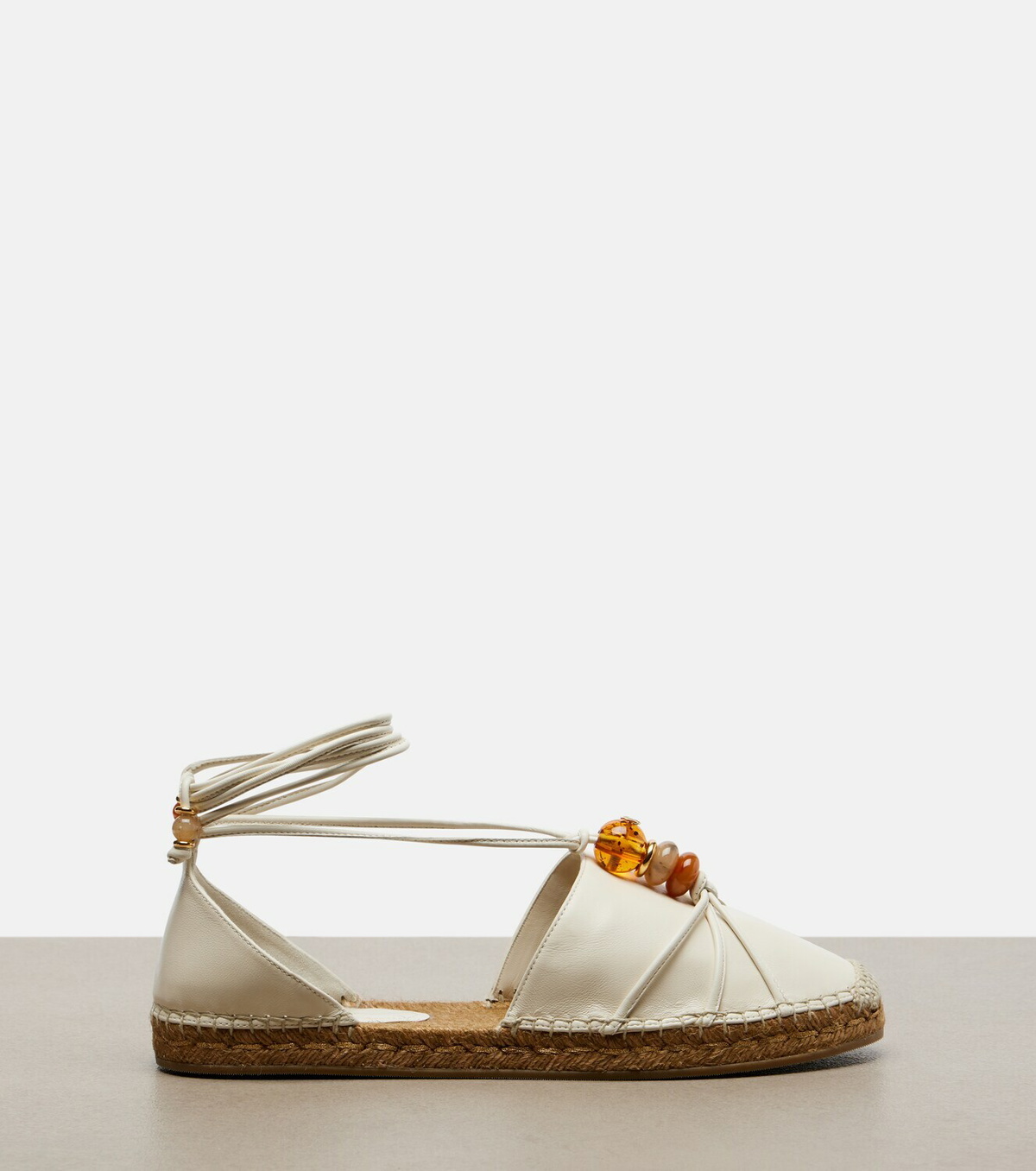 Jimmy Choo Lemi embellished leather espadrilles