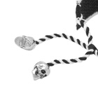 Alexander McQueen Men's Woven Logo Bracelet in Black/White