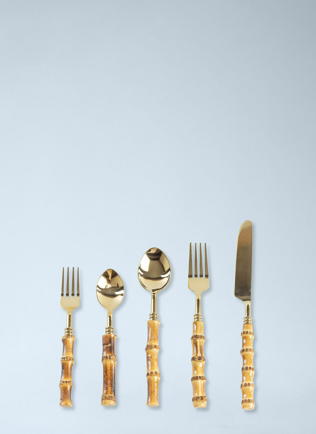 Les-Ottomans Set Of Five Bamboo Cutlery Set