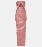 Rick Owens Prong strapless coated denim gown