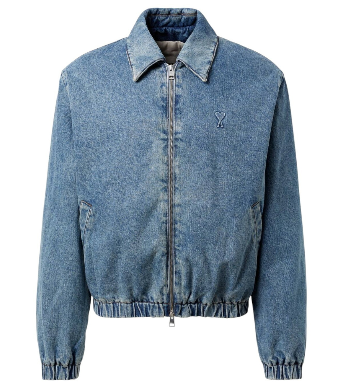 AMI PARIS GIACCA IN LANA E CACHEMIRE ジャケット Navy Blue Boxy Buttoned Jacket | AMI PARIS