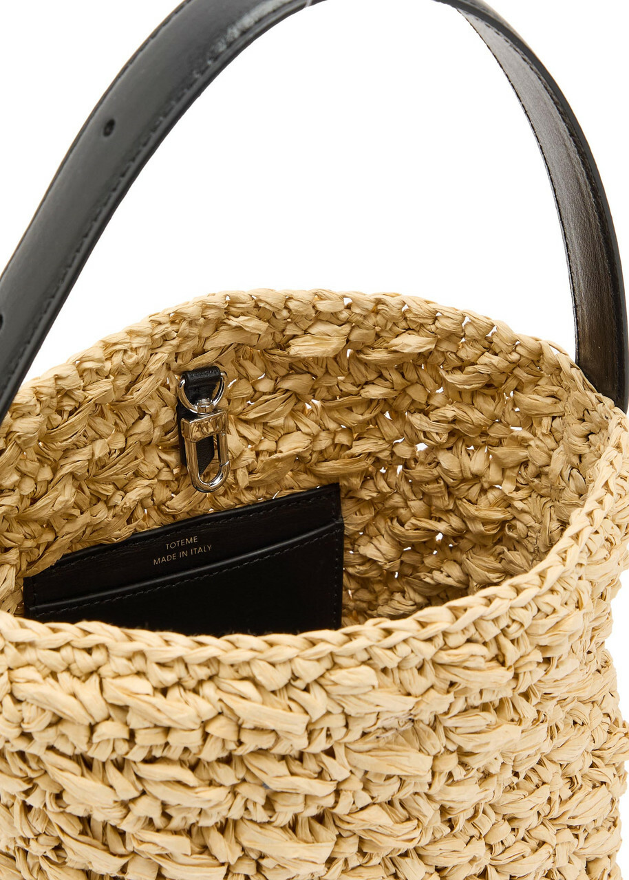 Toteme Belted Small Paper Raffia Tote - Natural - One Size