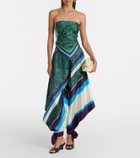 Alémais Joni printed silk twill balloon pants