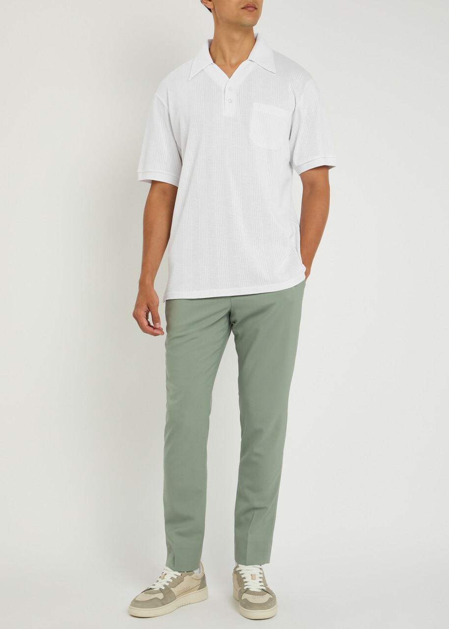 Gusari Miami Cotton Polo Shirt White