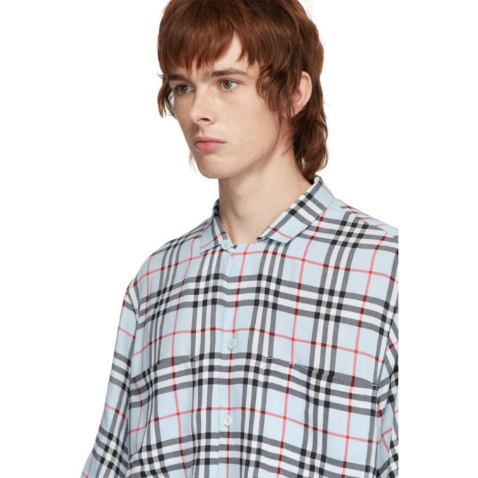 Burberry Blue Check Raymouth Shirt Burberry