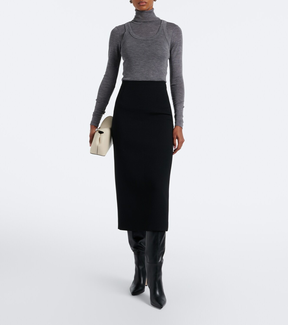 Róhe Wool jersey turtleneck top