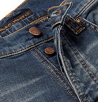 Nudie Jeans - Grim Tim Slim-Fit Organic Stretch-Denim Jeans - Mid denim