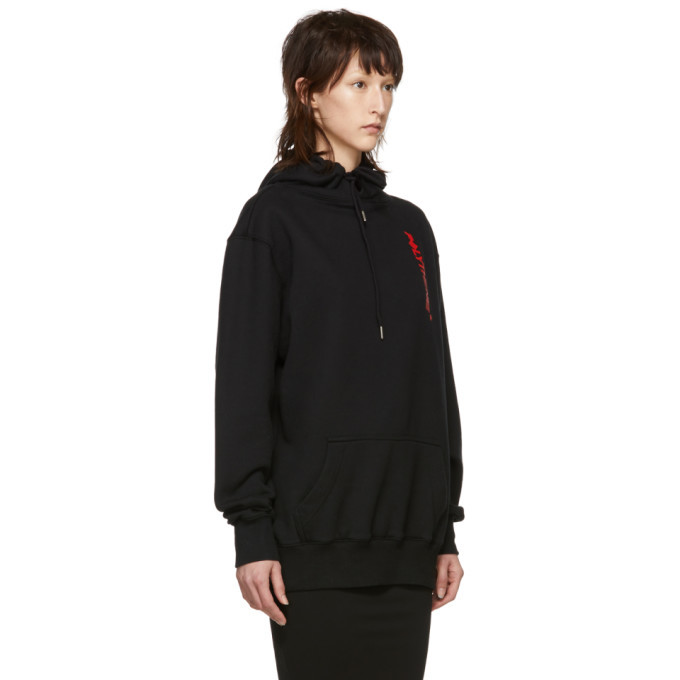 Polythene* Optics Black Logo Vertical Hoodie