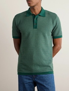 Mr P. - Cotton and Silk-Blend Polo Shirt - Green