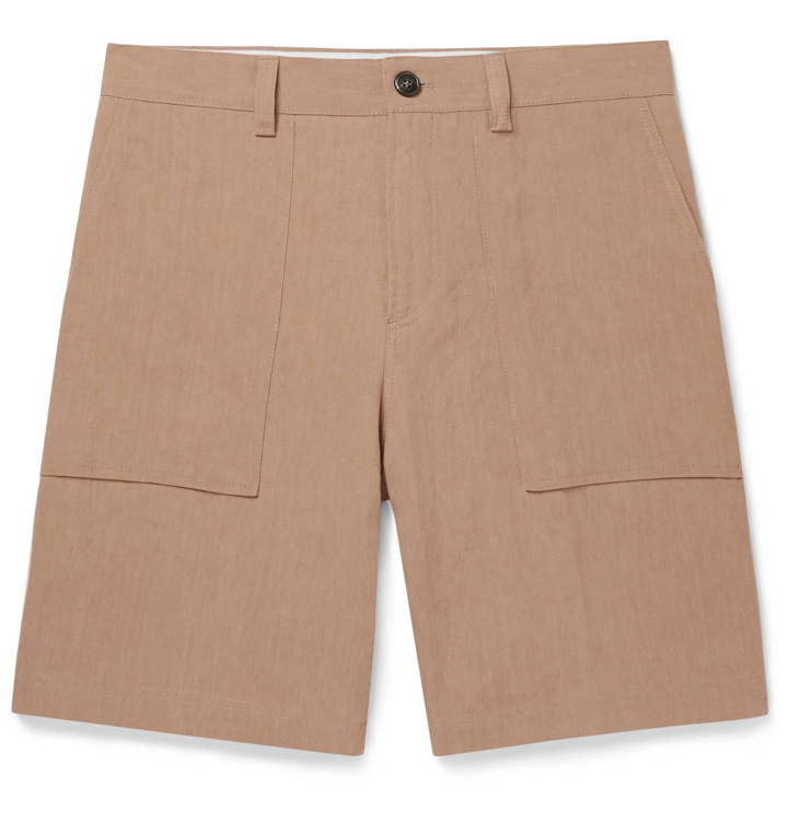 Photo: Brunello Cucinelli - Linen Shorts - Brown