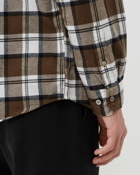 Norse Projects Anton Brushed Flannel Check Brown - Mens - Longsleeves
