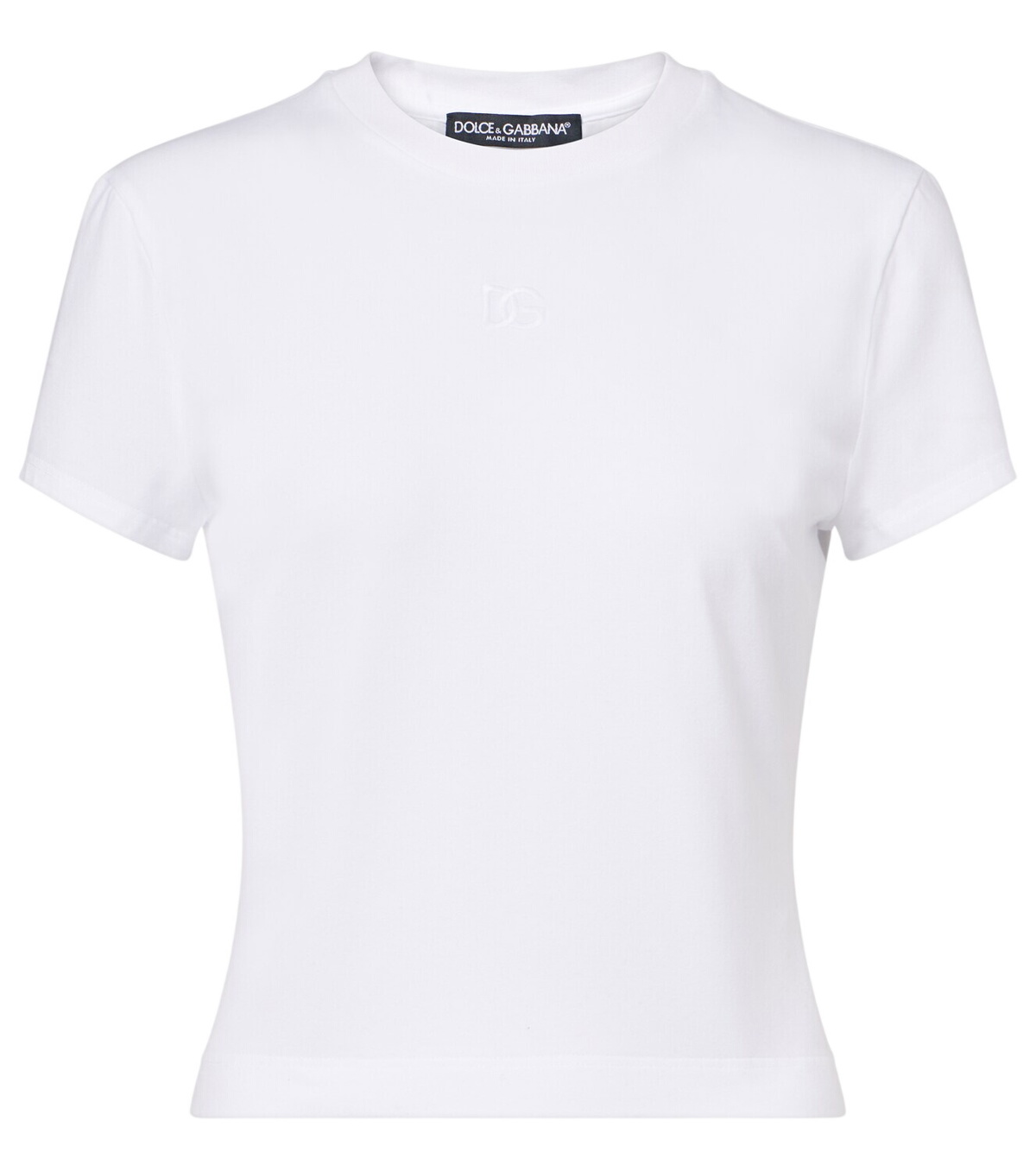 Dolce & Gabbana White Interlock T-Shirt Dolce & Gabbana