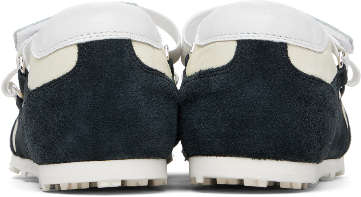 Marni Off-White & Black Mary Jane Velcro Sneakers