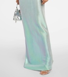 Galvan Frieze jersey gown