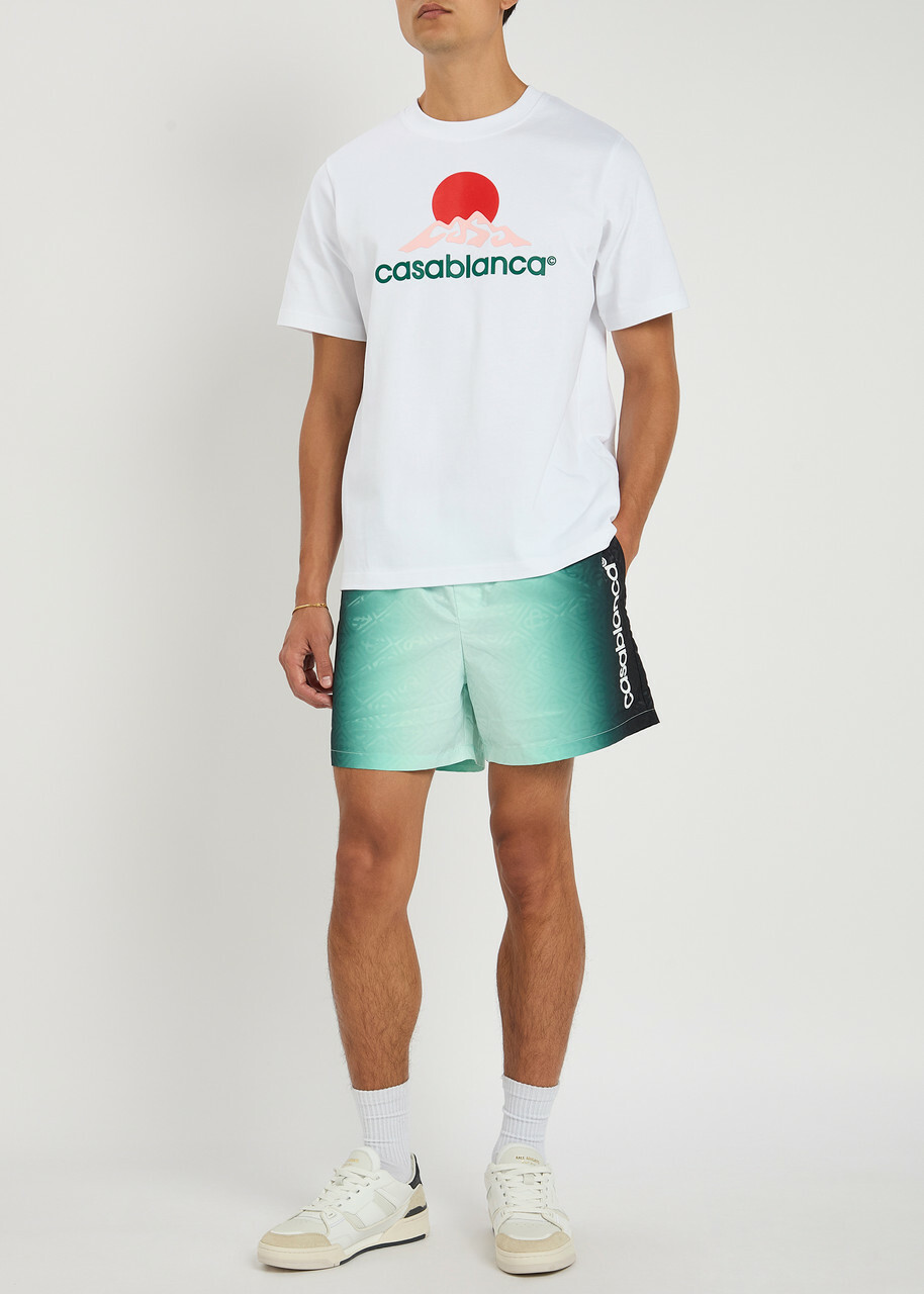 Casablanca Montagne Logo-print Cotton T-shirt White Casablanca