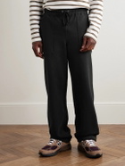 Noah - Fatigue Straight-Leg Cotton-Jersey Sweatpants - Black