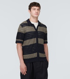 Orlebar Brown Fabien crochet cotton and linen shirt