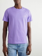 A.P.C. - Logo-Print Cotton-Jersey T-Shirt - Purple